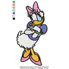 Donald and Daisy Duck 11 Embroidery Design